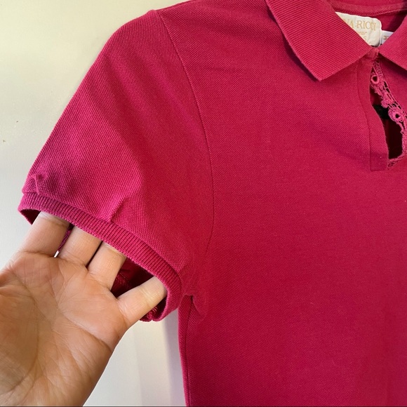 Nina Ricci knitwear burgundy collar top - Picture 4 of 8